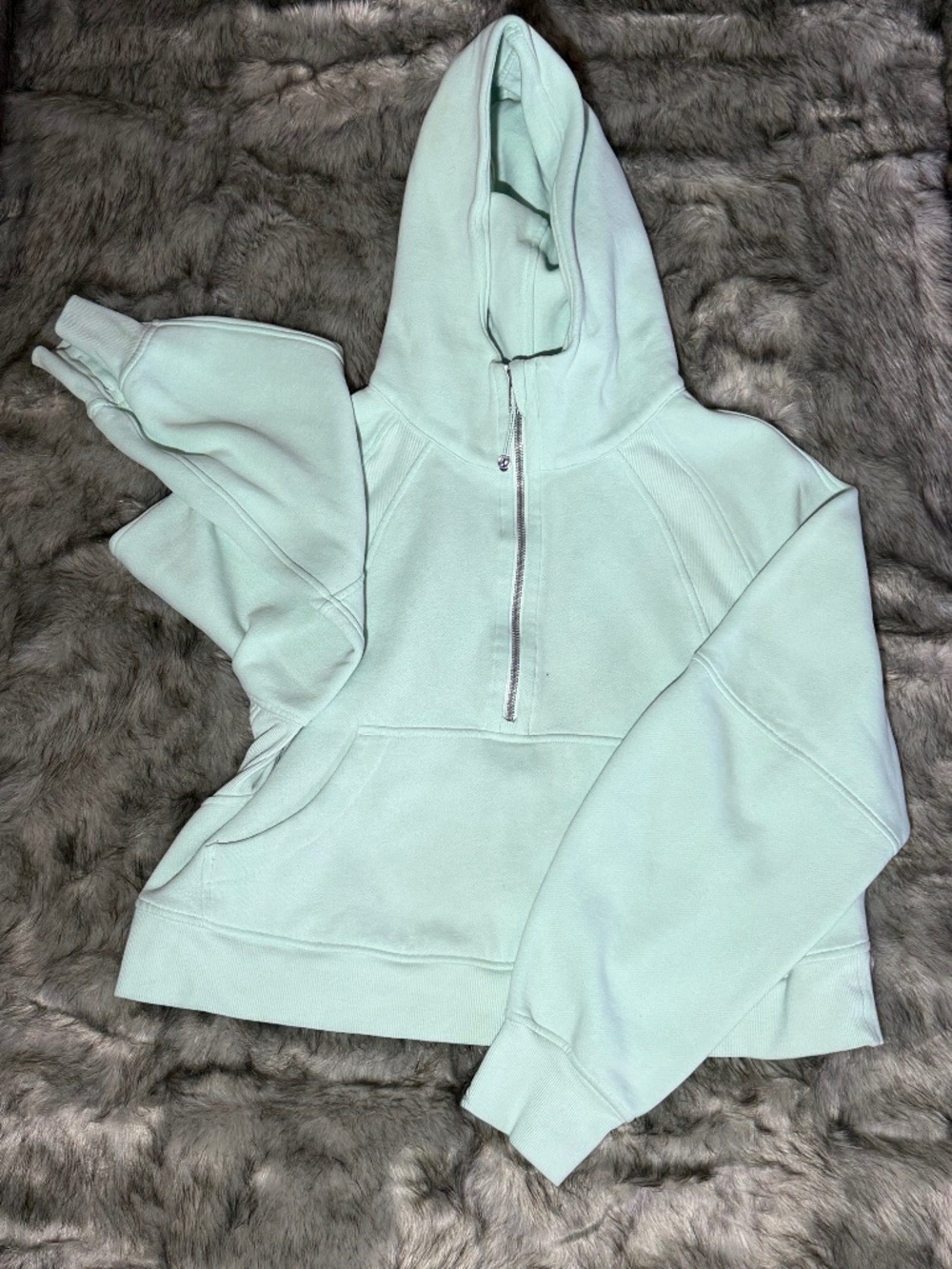 LULULEMON // Turquoise Scuba Half-Zip Hoodie // Size M/L